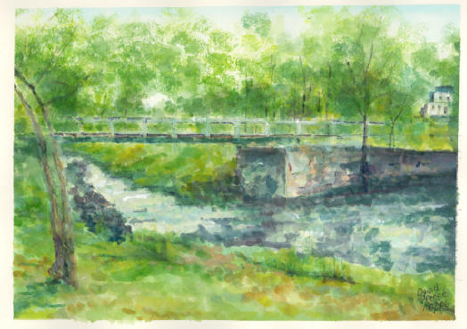 Griffin Mill Stream Painting