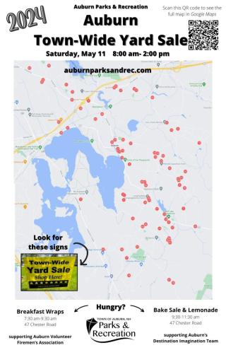 2024 Town-Wide Yard Sale Map- Front